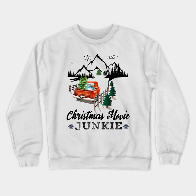Christmas Movie Junkie Crewneck Sweatshirt by Blended Designs